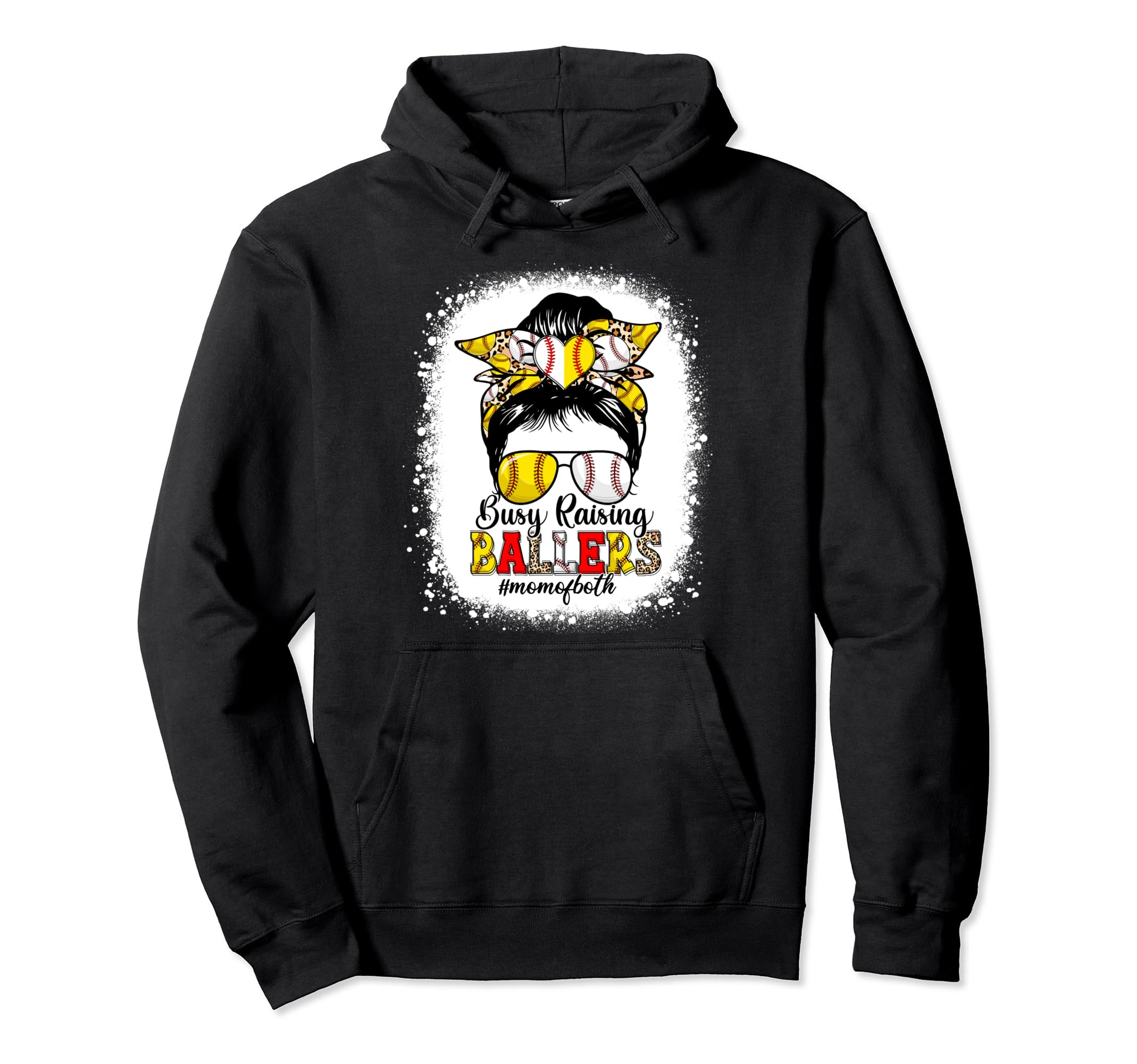 Busy Raising Ballers Baseball Hoodie - Custom Art Print for Adults - T-Shirt, Sweatshirt, Hoodie
