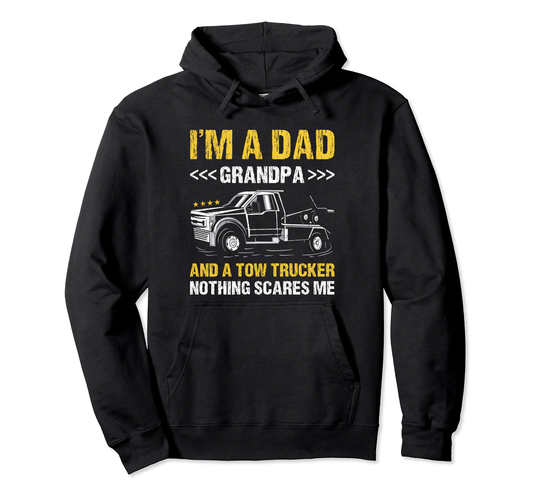 Im Dad Grandpa And Tow Trucker Hoodie - Aesthetic Graphic Men Women - T-Shirt, Sweatshirt, Hoodie