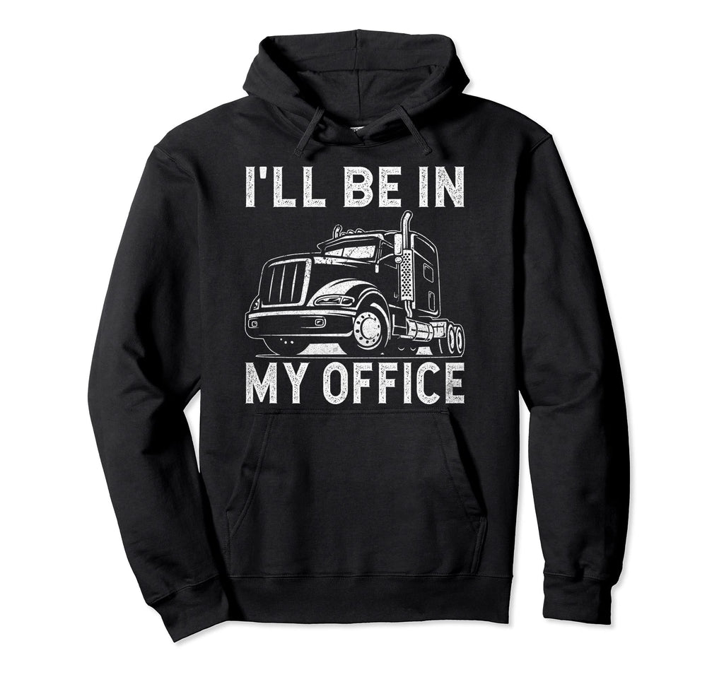 Truck Driver Trucking Trailer Truck Semi Hoodie - Minimalist Print Unisex - T-Shirt, Sweatshirt, Hoodie