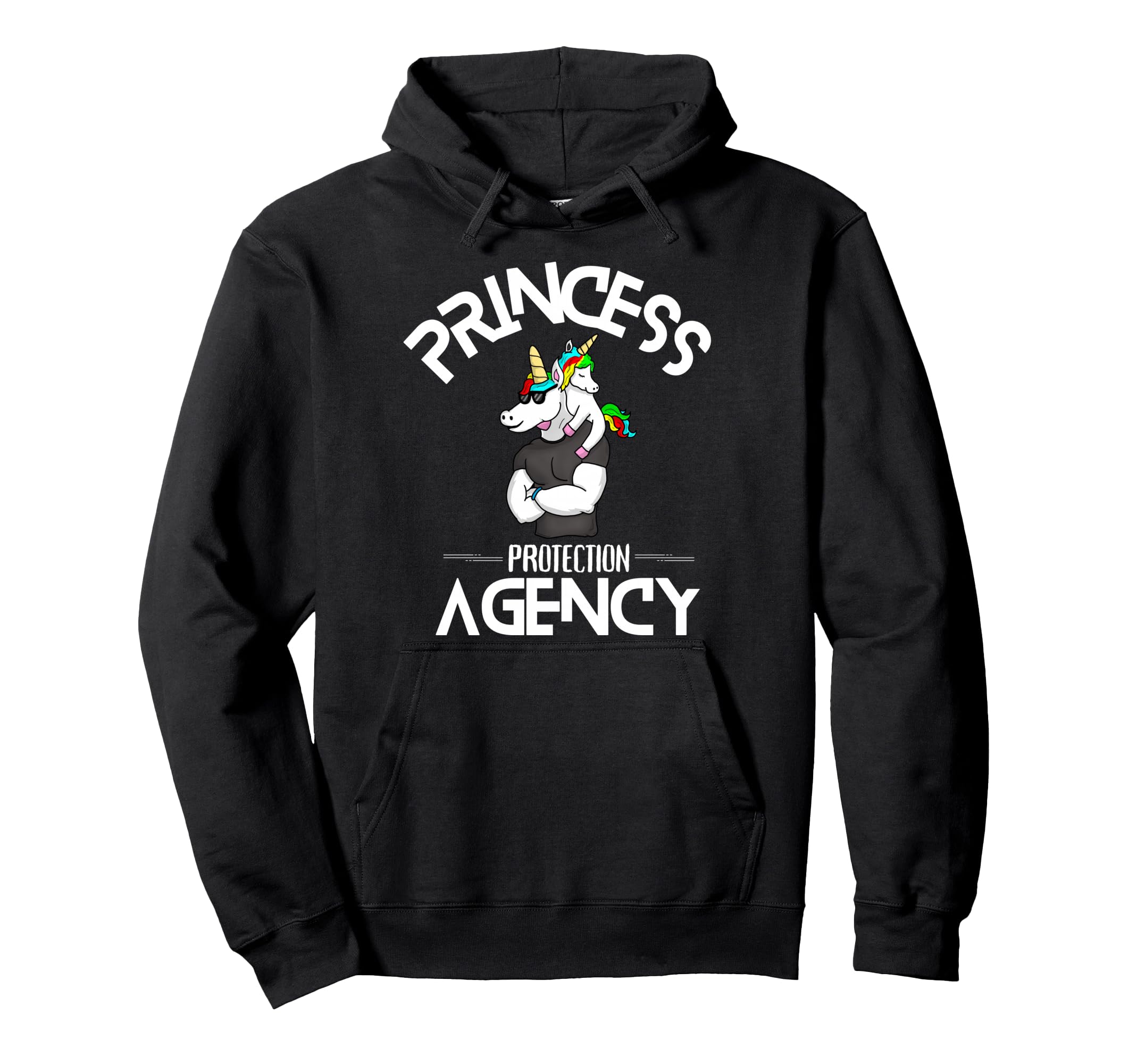 Princess Protection Agency Unicorn Hoodie - Graphic Print Men Women - T-Shirt, Sweatshirt, Hoodie