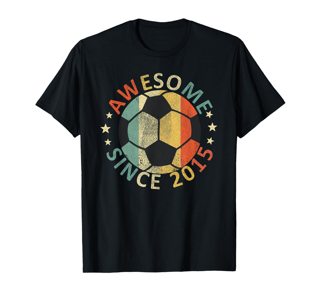 Awesome Since 2015 Lover Soccer Player T-Shirt - Novelty Apparel Men Women - T-Shirt, Sweatshirt, Hoodie