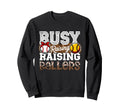 Busy Raising Ballers Leopard Sweatshirt - Graphic Print for Adults - T-Shirt, Sweatshirt, Hoodie