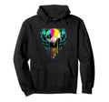 Paint Drip Soccer Player Ball Goalie Power Hoodie - Unique Graphic Unisex - T-Shirt, Sweatshirt, Hoodie
