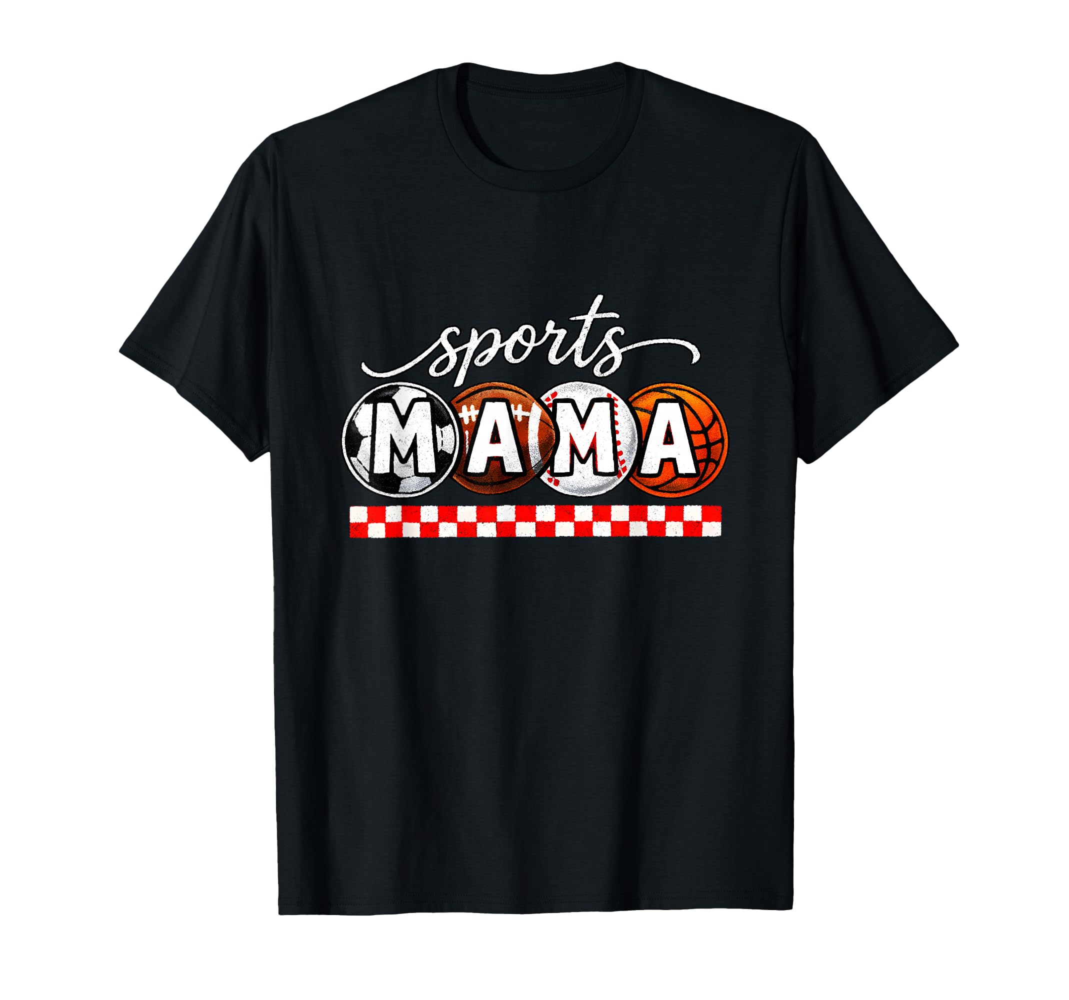 Sports Mama Soccer Football Baseball T-Shirt - Custom Art Print Unisex - T-Shirt, Sweatshirt, Hoodie