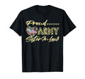 Proud Army Sister Law Us Flag T-Shirt - Casual Everyday Wear for Adults - T-Shirt, Sweatshirt, Hoodie