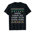 Santa Cleans His Sleigh Santatizer T-Shirt - Minimalist Print Men Women - T-Shirt, Sweatshirt, Hoodie
