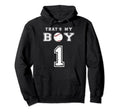 Thats My Baseball 1 Jersey Number Mom Dad Hoodie - Graphic Print Unisex - T-Shirt, Sweatshirt, Hoodie