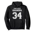 Number 34 Custom Proud Soccer Futbol Hoodie - Custom Art Print Men Women - T-Shirt, Sweatshirt, Hoodie