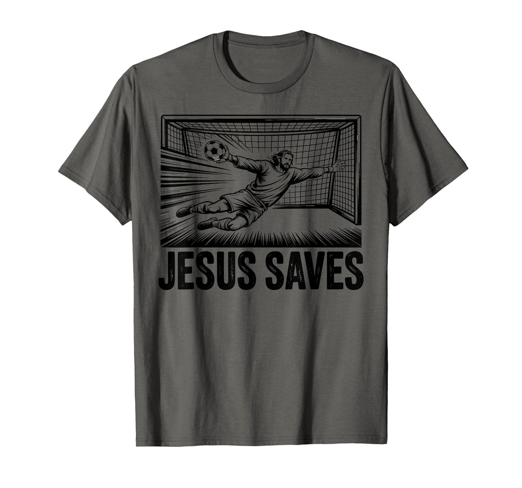 Soccer Goalie Goalkeeper Jesus T-Shirt - Casual Everyday Wear for Adults - T-Shirt, Sweatshirt, Hoodie
