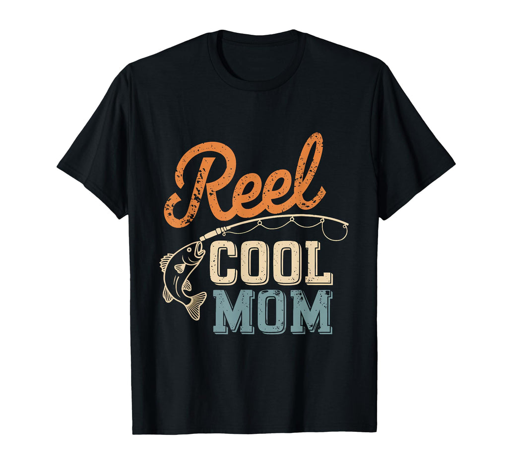 Reel Mom Mama Mommy Fishing Fathers T-Shirt - Custom Art Print Men Women - T-Shirt, Sweatshirt, Hoodie