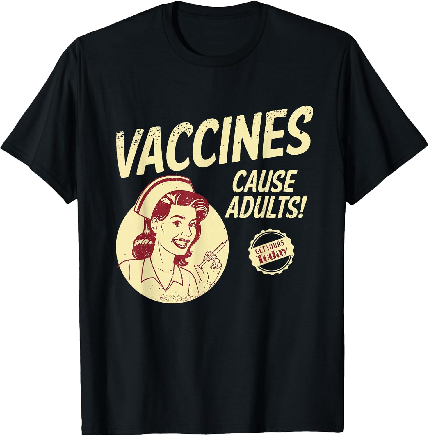 Funny Pro Vaccination Vaccines Cause Adults - Adult & Kids T-Shirts, Sweatshirts & Hoodies apparel design preview 1
