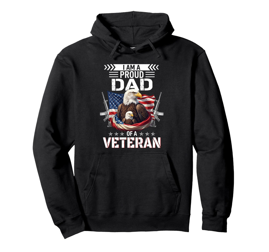Proud Dad Veteran Nothing Scares Hoodie - Graphic Print for Adults - T-Shirt, Sweatshirt, Hoodie