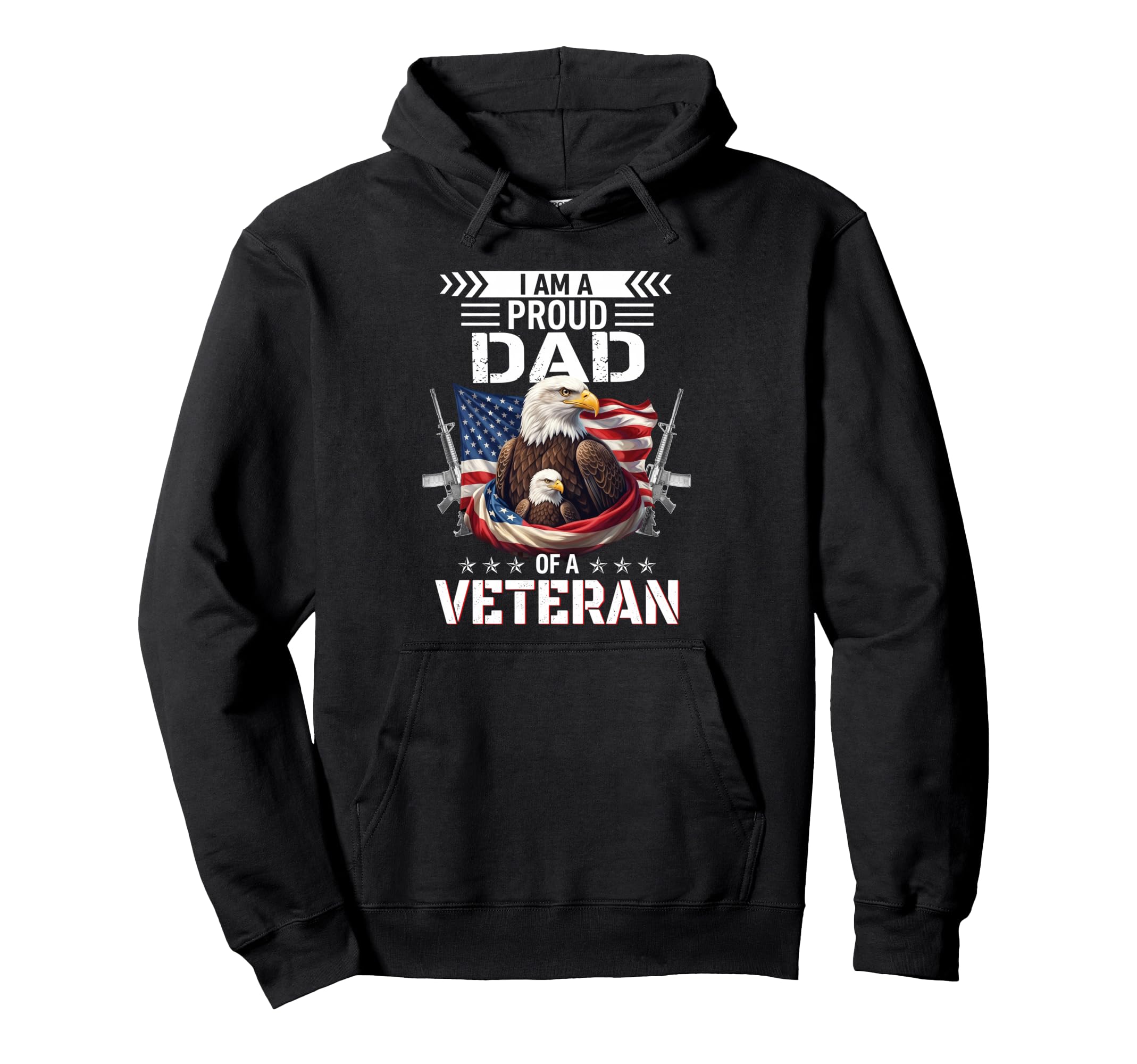 Proud Dad Veteran Nothing Scares Hoodie - Graphic Print for Adults - T-Shirt, Sweatshirt, Hoodie