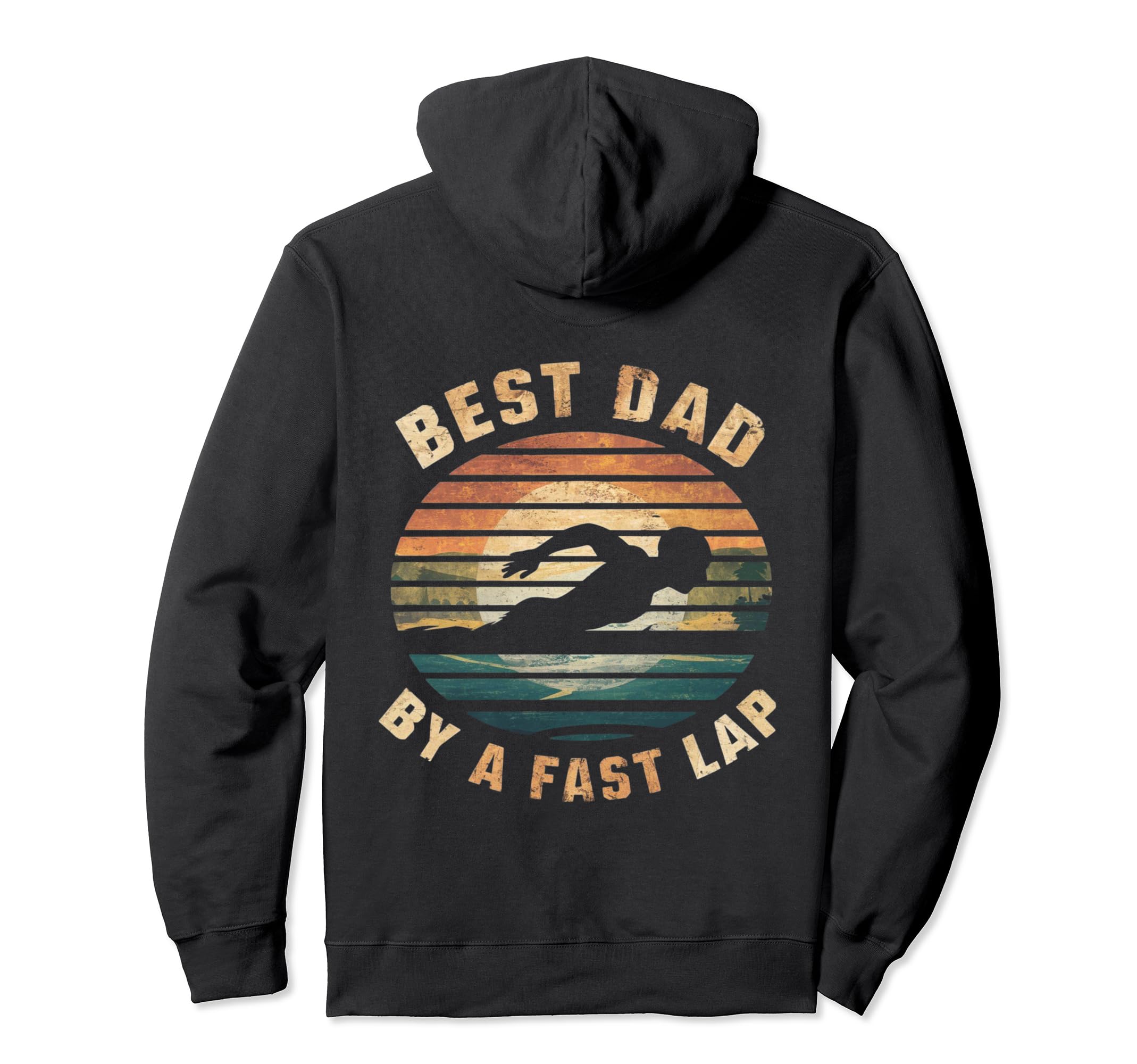 Funny Best Dad Fast Lap Swimming Hoodie - Graphic Print for Adults - T-Shirt, Sweatshirt, Hoodie