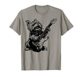 Dog Guitarist Guitar Yorkie Dad Mom T-Shirt - Fun Novelty Design for Adults - T-Shirt, Sweatshirt, Hoodie