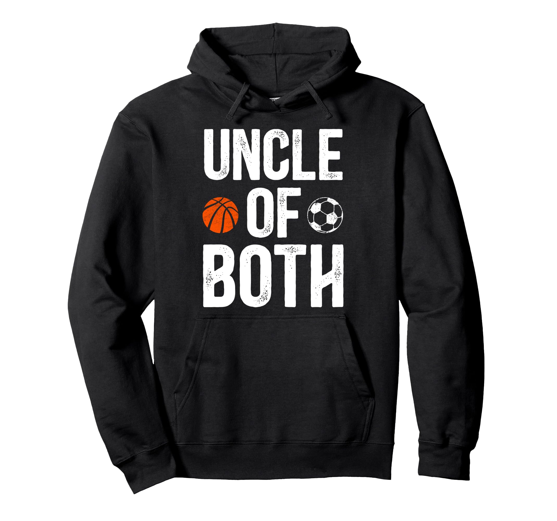 Uncle Both Soccer Basketball Uncle Hoodie - Aesthetic Graphic Men Women - T-Shirt, Sweatshirt, Hoodie