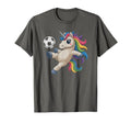 Funny Unicorn Soccer Just Who Loves T-Shirt - Graphic Print for Adults - T-Shirt, Sweatshirt, Hoodie