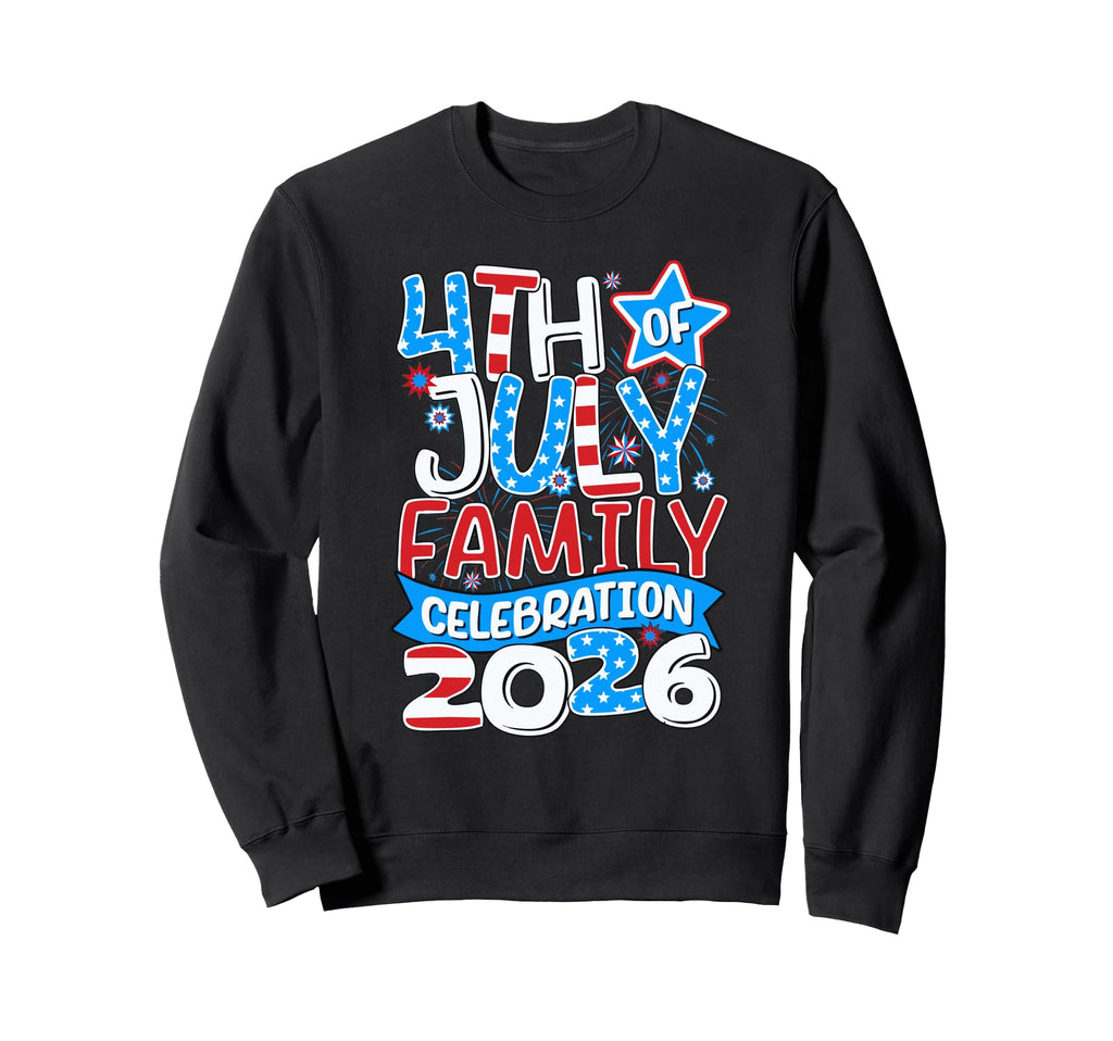 4Th July Crew Family Celebration 2025 Sweatshirt - Streetwear Style Unisex - T-Shirt, Sweatshirt, Hoodie