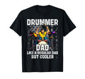 Drummer Dad Drumming Musician Musical T-Shirt - Custom Art Print Men Women - T-Shirt, Sweatshirt, Hoodie