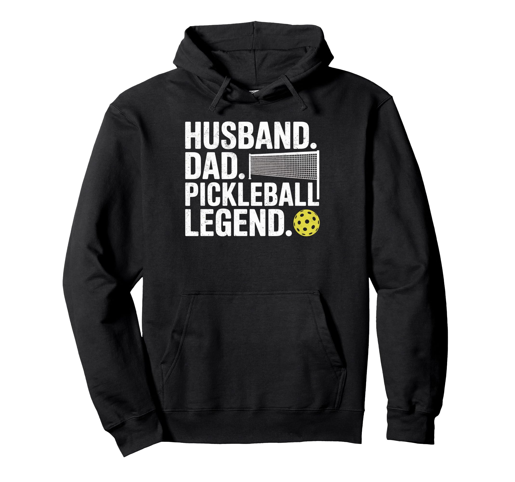 Husband Dad Pickleball Legend Joke Dink Hoodie - Unique Graphic for Adults - T-Shirt, Sweatshirt, Hoodie