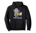 Papa Bear Lgbt Pride Fathers Day Gift Hoodie - Graphic Print for Adults - T-Shirt, Sweatshirt, Hoodie