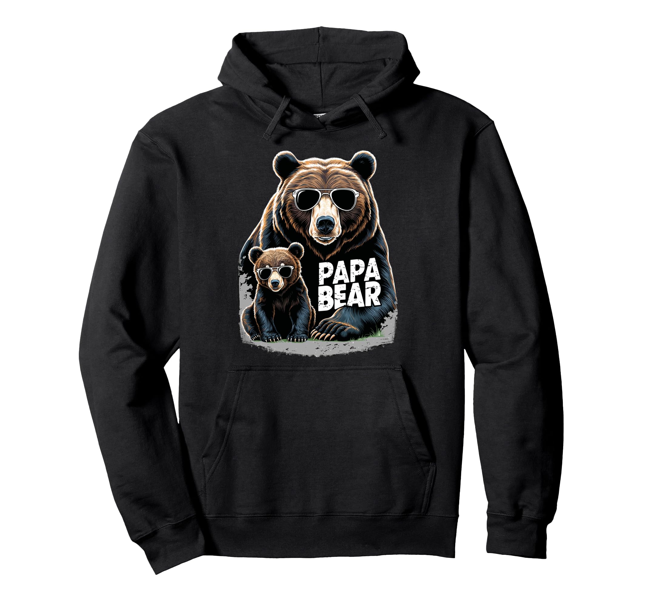 Papa Bear Husband Father Family Fathers Hoodie - Fun Novelty Design Unisex - T-Shirt, Sweatshirt, Hoodie