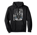 Usa Flag Trucker Papa Dad Truck Driver Hoodie - Graphic Print Unisex - T-Shirt, Sweatshirt, Hoodie