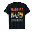 Married To Awesome Soccer Coach Funny T-Shirt - Trendy Graphic Unisex - T-Shirt, Sweatshirt, Hoodie