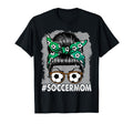 Soccer Mom Messy Bun Sports Momlife T-Shirt - Minimalist Print Men Women - T-Shirt, Sweatshirt, Hoodie