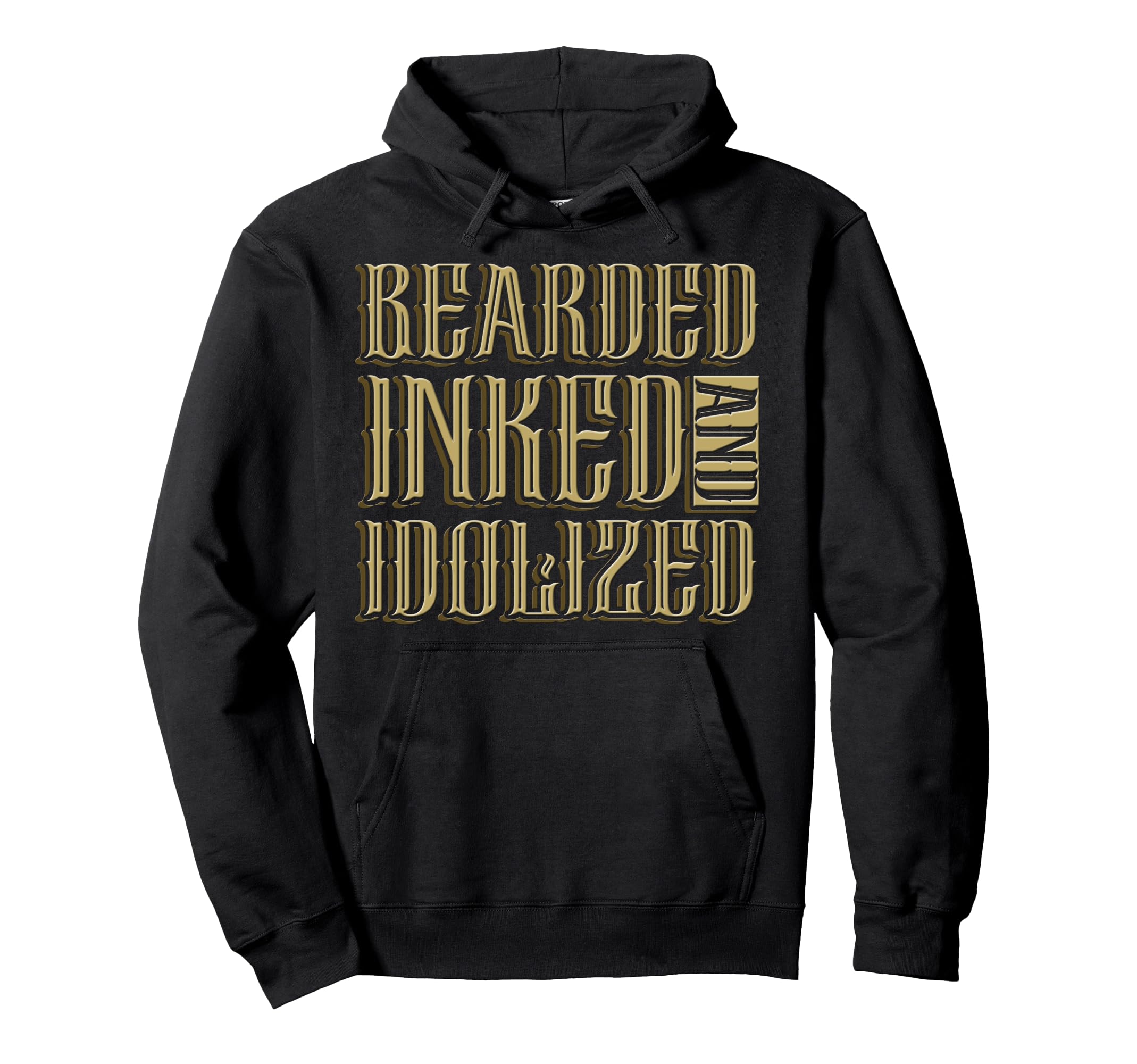 Bearded Inked And Awesome Tattooed Dad Hoodie - Streetwear Style Unisex - T-Shirt, Sweatshirt, Hoodie