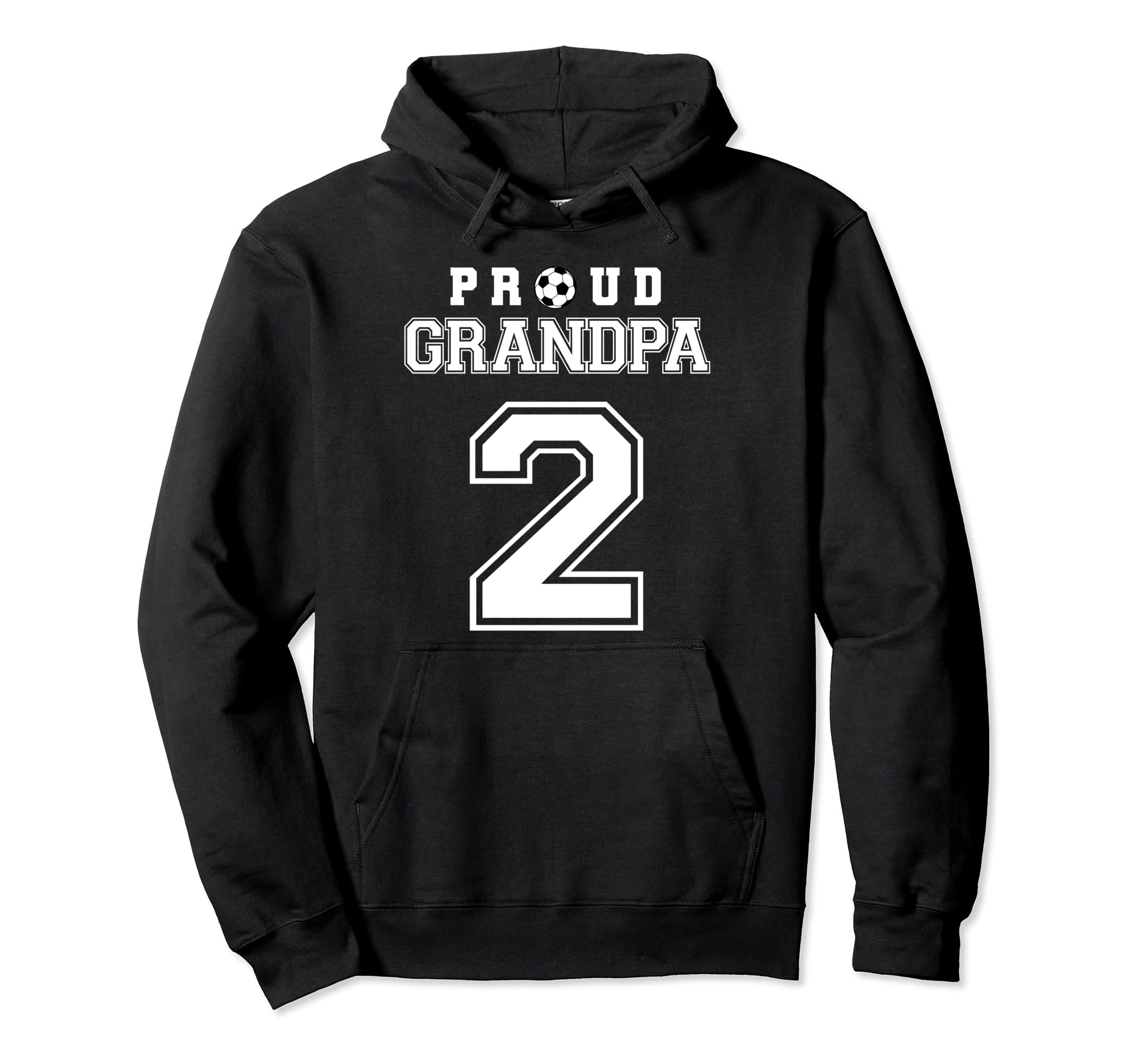 Number 2 Custom Proud Soccer Futbol Hoodie - Novelty Apparel for Adults - T-Shirt, Sweatshirt, Hoodie