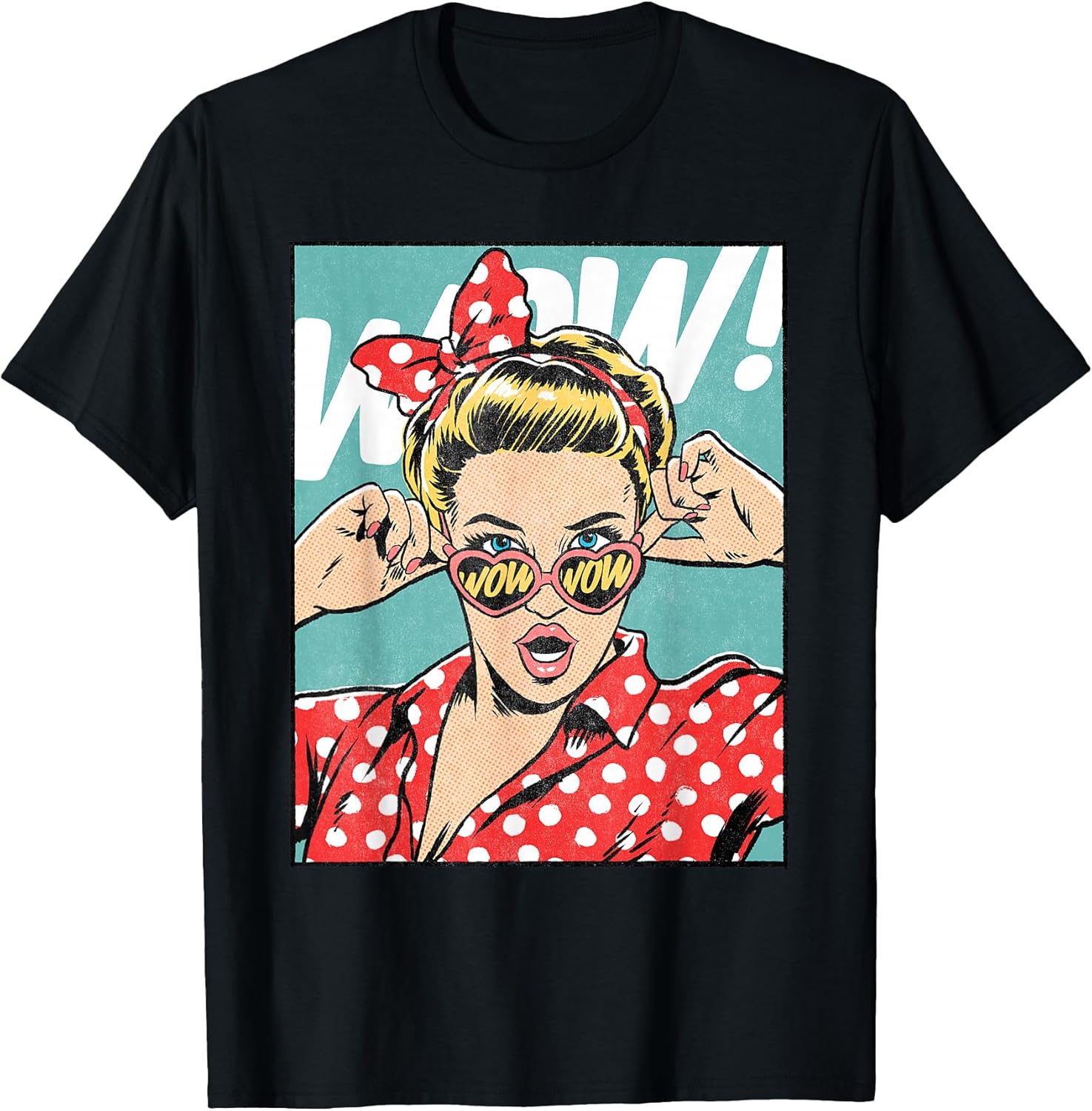 Wow Surprise Face Pop Art Comic Book Popular Culture - Adult & Kids T-Shirts, Sweatshirts & Hoodies apparel design preview 1