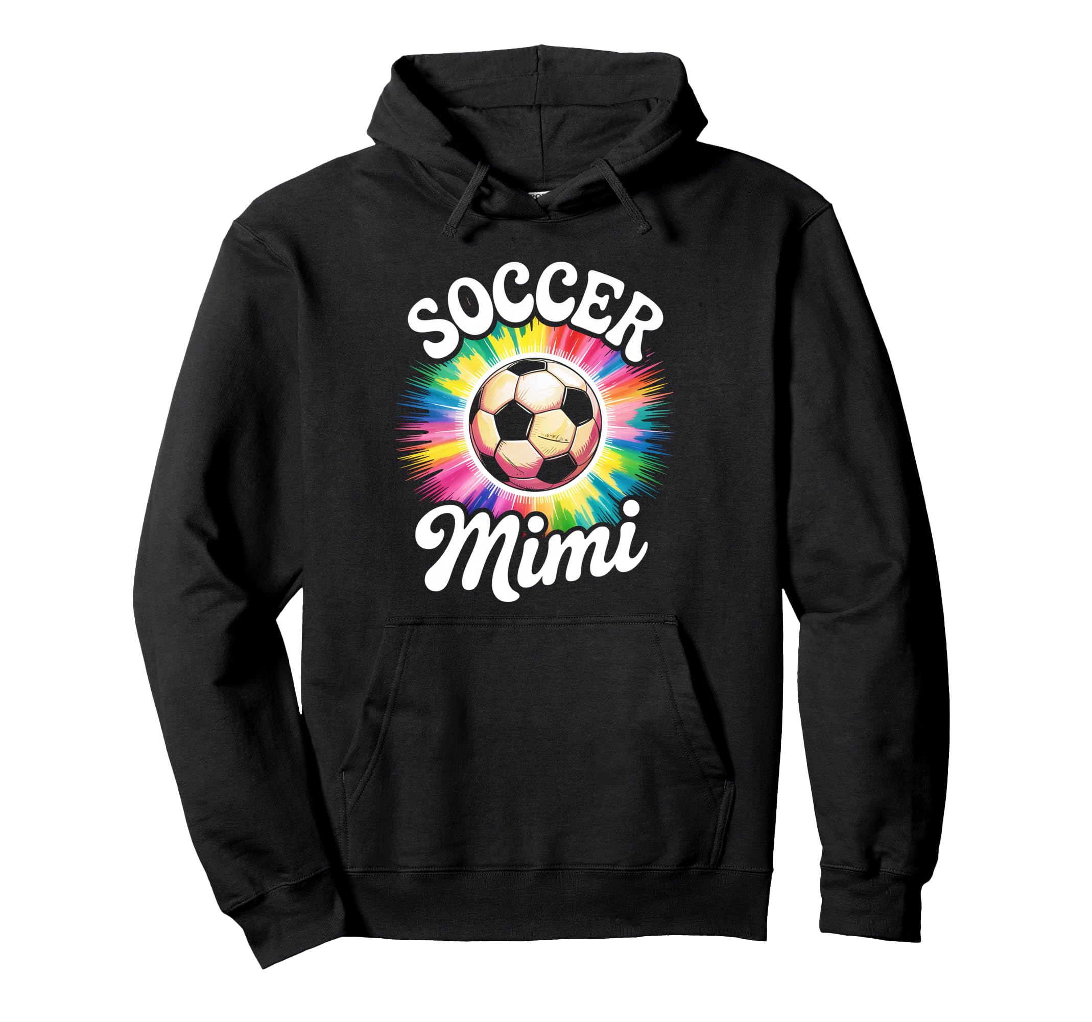 Soccer Mimi Grandma Tie Dye Hoodie - Minimalist Print Men Women - T-Shirt, Sweatshirt, Hoodie