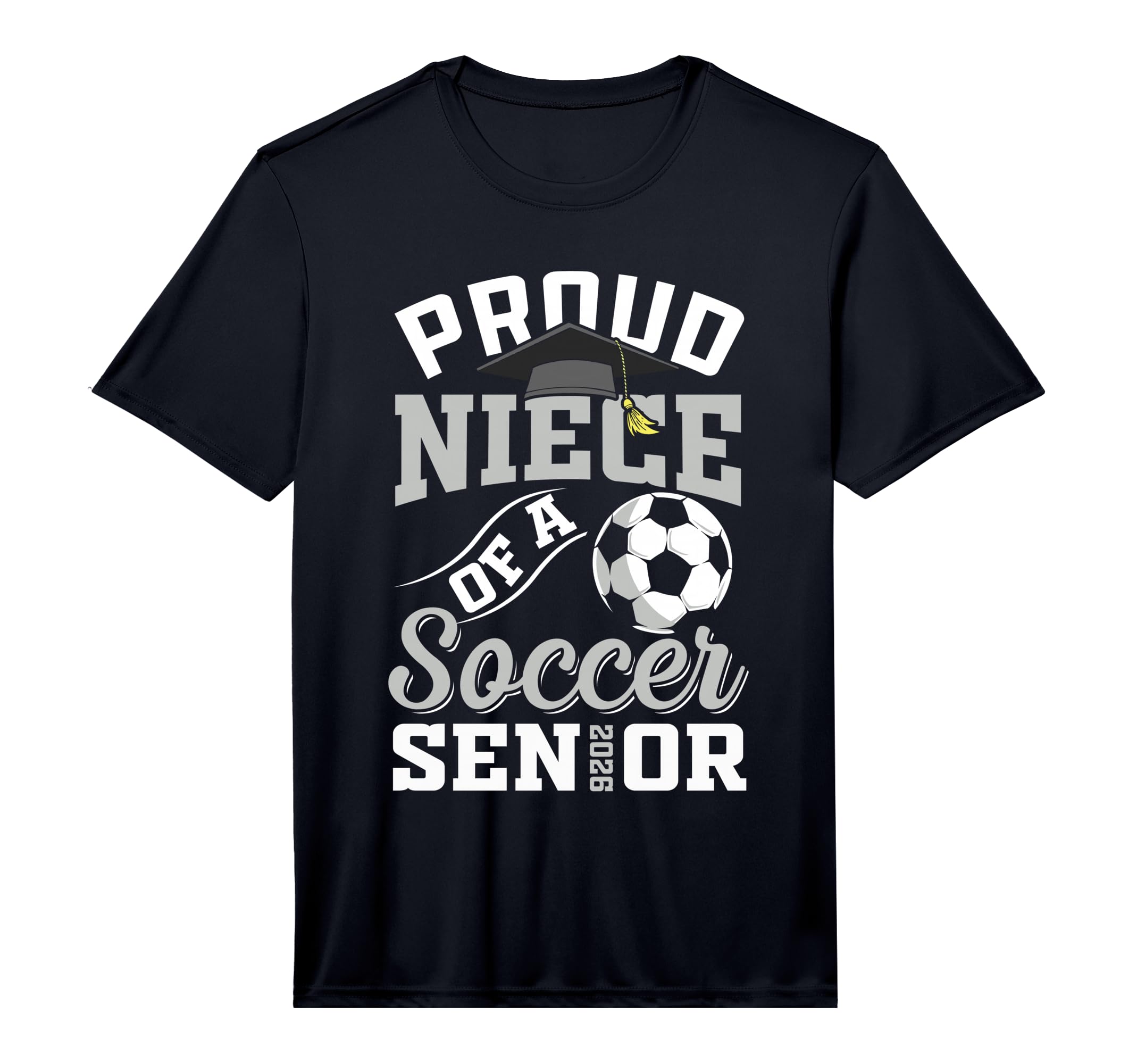 Proud Niece Soccer Senior Class T-Shirt - Fun Novelty Design Men Women - T-Shirt, Sweatshirt, Hoodie