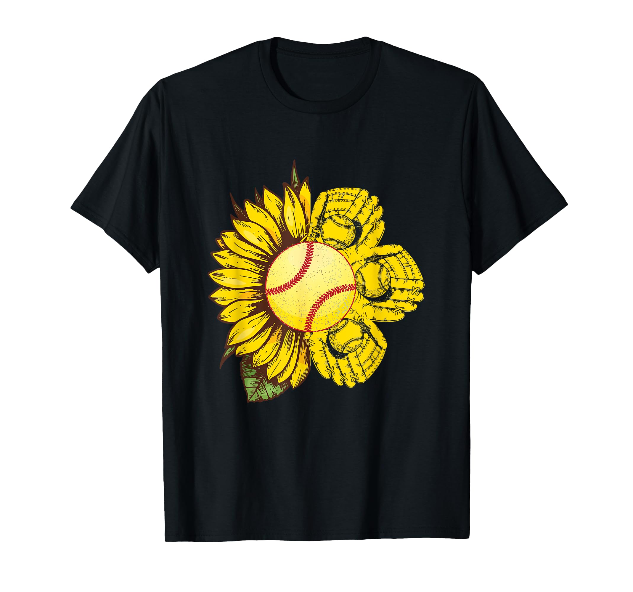Softball Sunflower Mom Mother T-Shirt - Streetwear Style for Adults - T-Shirt, Sweatshirt, Hoodie