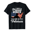 Proud Niece Veteran Patriotic T-Shirt - Custom Art Print Men Women - T-Shirt, Sweatshirt, Hoodie