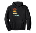 Levi Dad Hero Legend Personalized Hoodie - Minimalist Print for Adults - T-Shirt, Sweatshirt, Hoodie