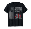 Thank You Your Service Patriotic T-Shirt - Minimalist Print for Adults - T-Shirt, Sweatshirt, Hoodie