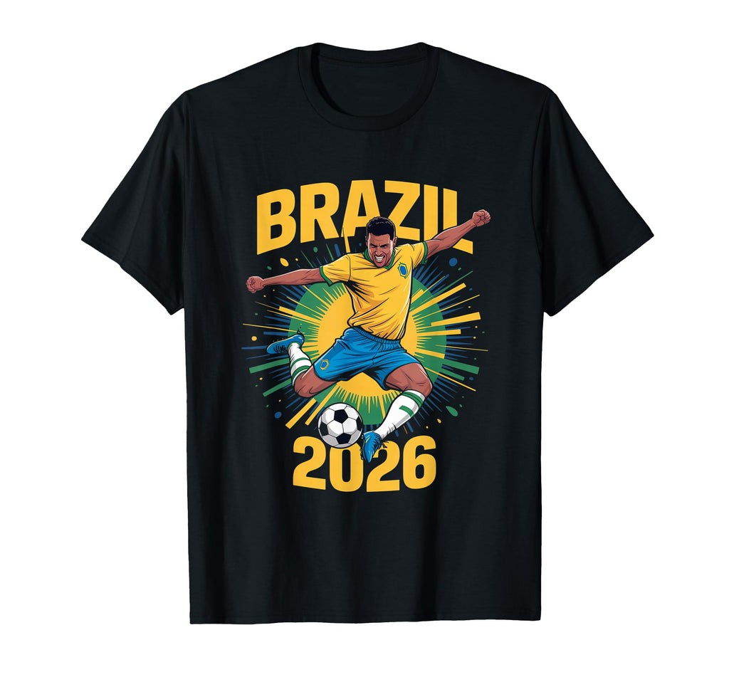 Brazil Football 2026 Funny Soccer Fan T-Shirt - Unique Graphic for Adults - T-Shirt, Sweatshirt, Hoodie
