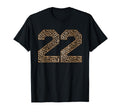 Leopard Number 22 Athlete Sports T-Shirt - Trendy Graphic for Adults - T-Shirt, Sweatshirt, Hoodie