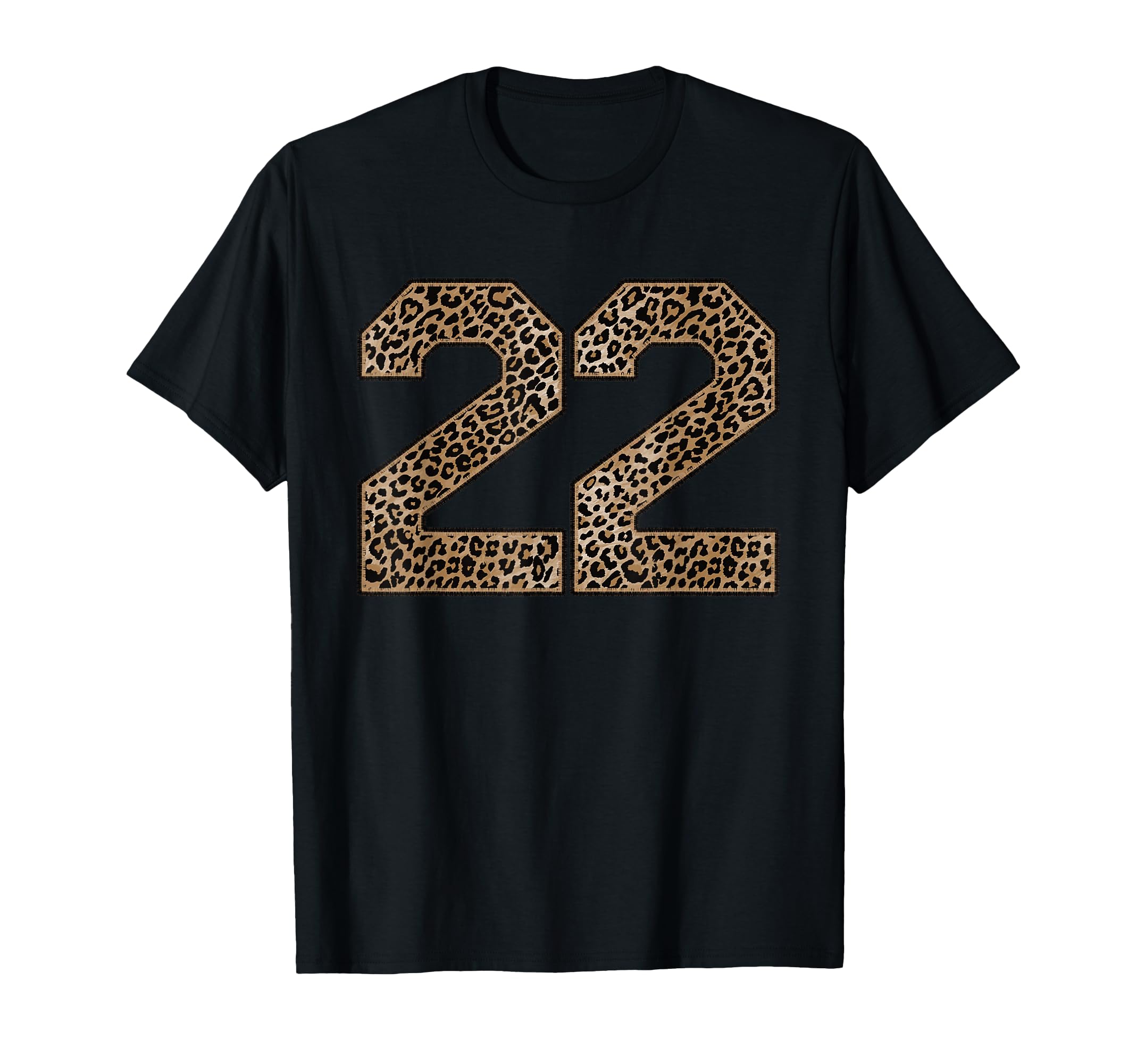 Leopard Number 22 Athlete Sports T-Shirt - Trendy Graphic for Adults - T-Shirt, Sweatshirt, Hoodie