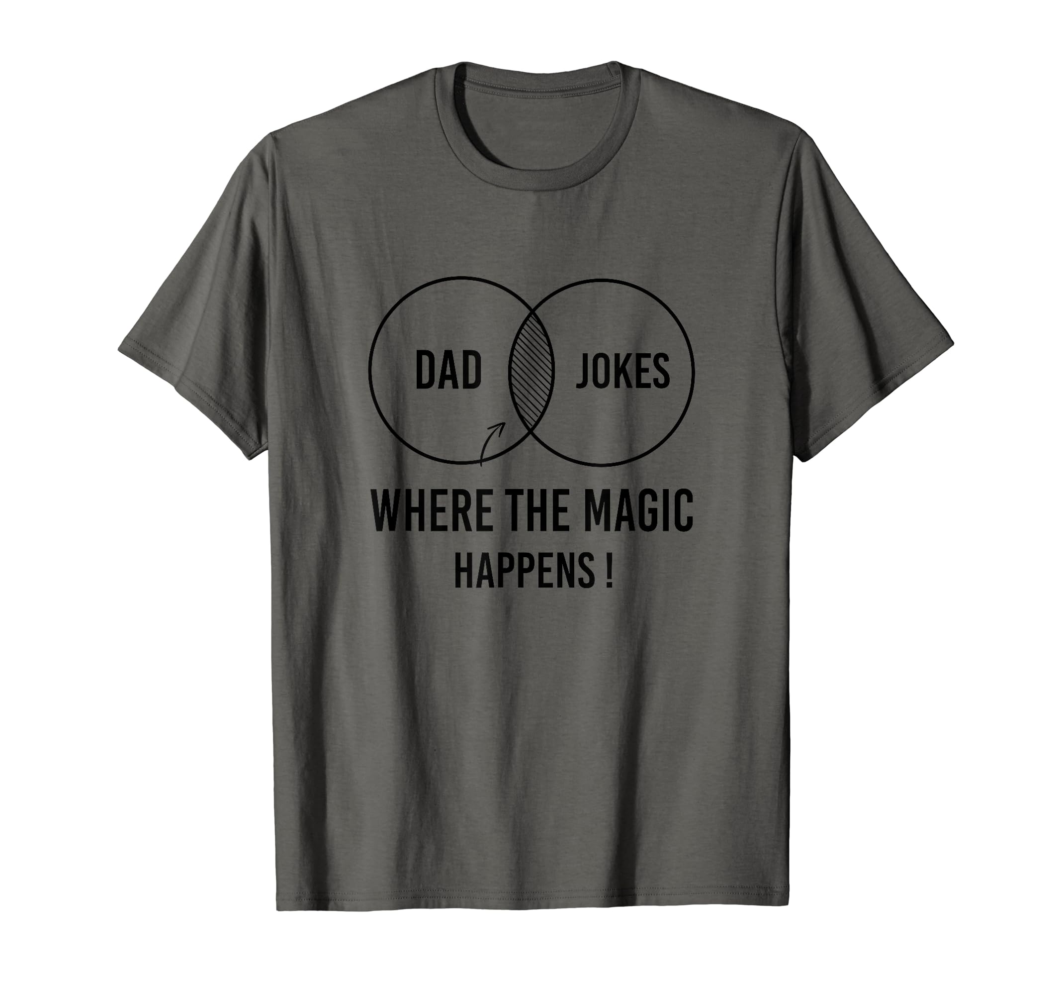 Dad Jokes Where Magic Happens T-Shirt - Casual Everyday Wear Men Women - T-Shirt, Sweatshirt, Hoodie