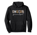 Soccer Grandpa Leopard Funny Hoodie - Minimalist Print Men Women - T-Shirt, Sweatshirt, Hoodie