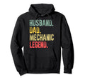 Funny Husband Dad Mechanic Legend Hoodie - Graphic Print Unisex - T-Shirt, Sweatshirt, Hoodie
