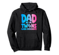 Dad Twins Art Father Twin Announcement Hoodie - Novelty Apparel Unisex - T-Shirt, Sweatshirt, Hoodie