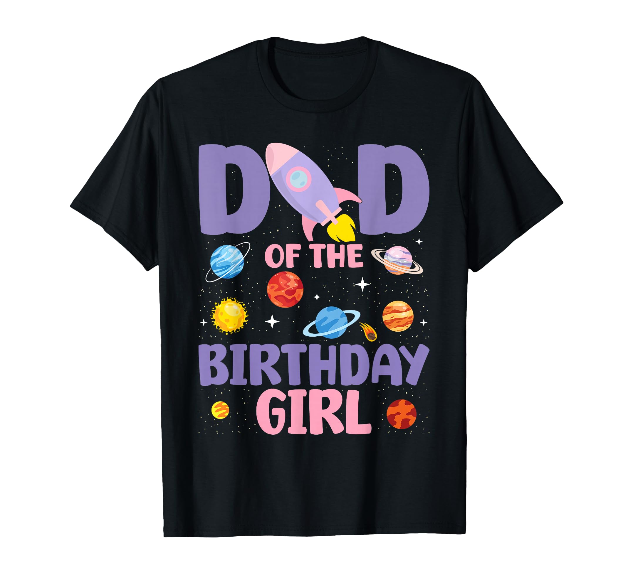 Two Moon Dad Birthday Astronaut Family T-Shirt - Trendy Graphic for Adults - T-Shirt, Sweatshirt, Hoodie