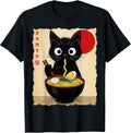 Anime Cat Ramen Japanese Funny Graphic Gifts - Adult & Kids T-Shirts, Sweatshirts & Hoodies apparel design preview 1
