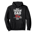Best Truckin Dad Ever Funny Truck Hoodie - Custom Art Print for Adults - T-Shirt, Sweatshirt, Hoodie