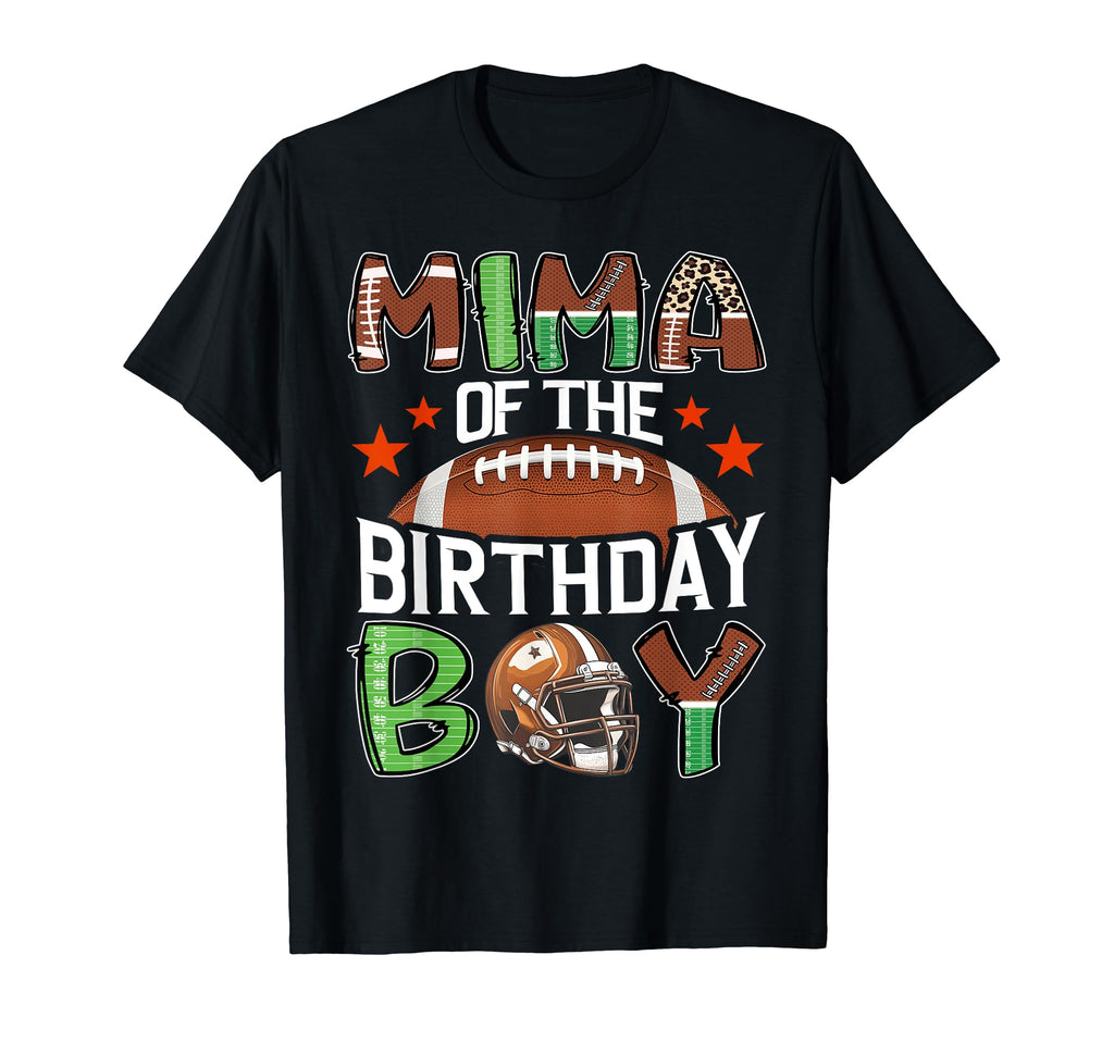 Mima Birthday Game Day Football T-Shirt - Custom Art Print Men Women - T-Shirt, Sweatshirt, Hoodie