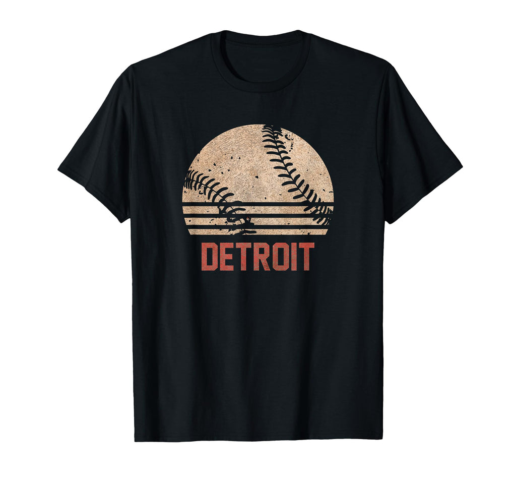 Baseball Detroit Softball Gift T-Shirt - Novelty Apparel Men Women - T-Shirt, Sweatshirt, Hoodie